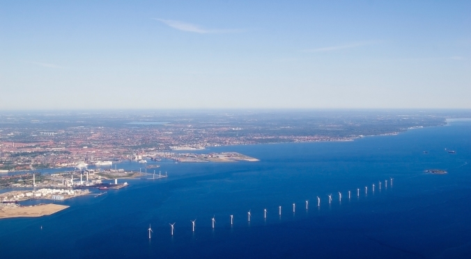 An off-shore wind farm near Copenhagen, Denmark. Image Credit: Shutterstock.com